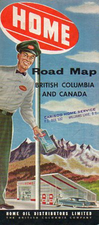 Home Oil road map of British Columbia